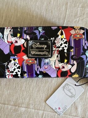 Loungefly Disney Villains Large Multicolor Wallet